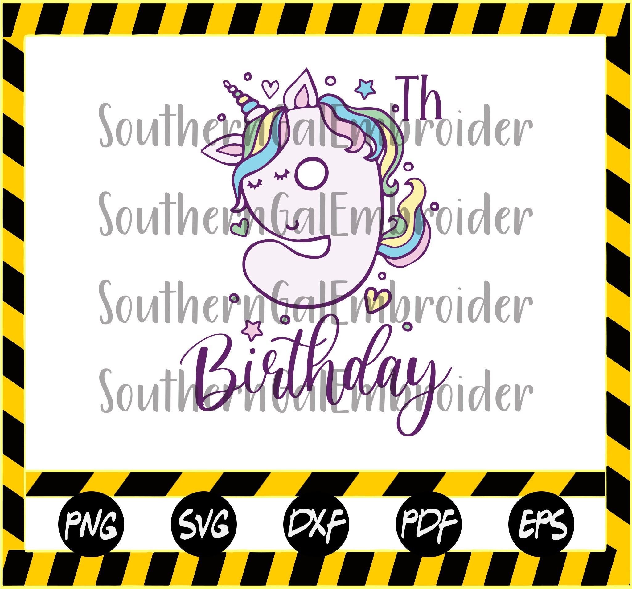 Download 9th Birthday SVG Unicorn 9th Number SVG Unicorn Birthday ...