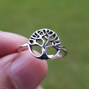 Tree of Life Ring, Silver Ring for Women, Tree Ring, 925 Silver Ring, Thumb Ring, Cool Ring, Silver Tree Ring, Hippie Ring, Bohemian Jewelry