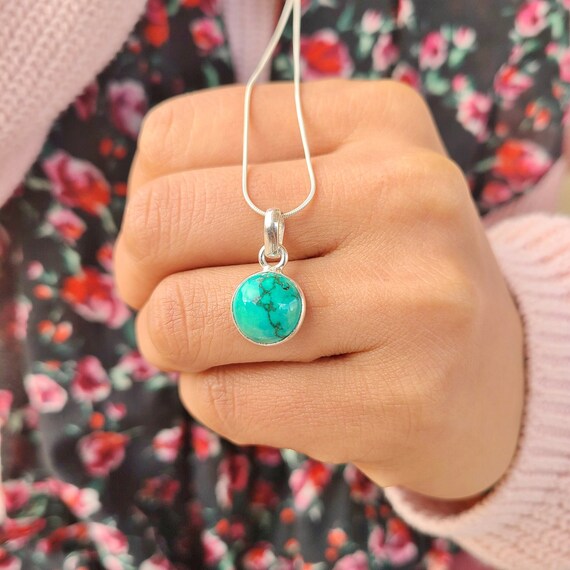 Genuine Turquoise Pendant Turquoise 