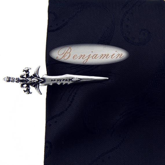 Sword Tie Clip.the Personalized Name of the Ancient Jian Etsy