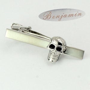personalized tie bar Novelty tie tack skeleton tie bar skeleton tie clip victorian Halloween tie clip