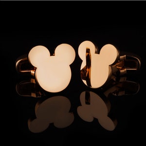 Alfiler de corbata dorado de Mickey: alfiler de corbata de boda de Disney, gemelos con nombre personalizado, regalo de boda del padrino de boda al padre de la novia