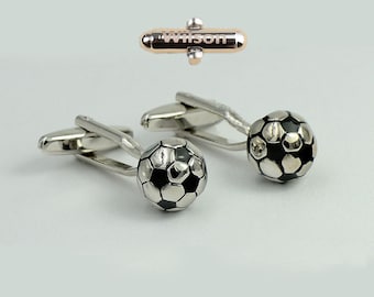 Customized cufflinks, football cufflinks, football players' cufflinks, football fans' cufflinks, men's and women's football shoes' cufflinks