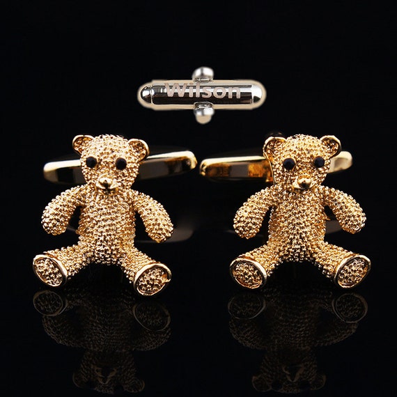 teddy bear cufflinks