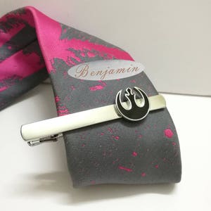 rebel alliance tie clip，Lettering tie clip，tie clip custom, Men's Tie Bar,star wars tie clip.personalized tie,star war tie clip
