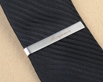 monograma tie clip personalizado monograma plata tie clip personalizado hombres tie clip cepillado acero inoxidable tie bar flaco barra de corbata