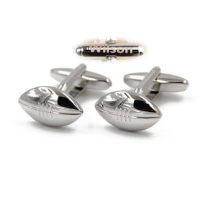 Personalized Name Cufflinks,Rugby Cufflinks,Wedding Cufflinks,Football cufflinks, Birthday wedding Cufflinks, ball fan gift, Sports Games