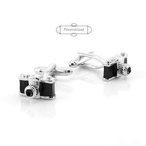 Vintage SLR Camera Silver Cufflinks | Gifts for Him | Gifts for Dad | Gifts for Her | Camera Cufflinks Photographer Gift Photography