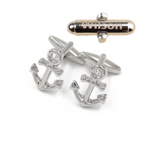 Anchor Cufflinks,personalized,Nautical Gifts cufflinks, Silver cufflinks, maritime gifts, Classic cufflinks, mens jewellery,sailor gifts