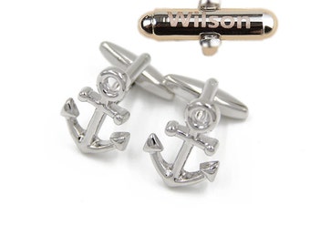 Anchor Cufflinks,personalized,Nautical Gifts cufflinks, Silver cufflinks, maritime gifts, Classic cufflinks, mens jewellery,sailor gifts