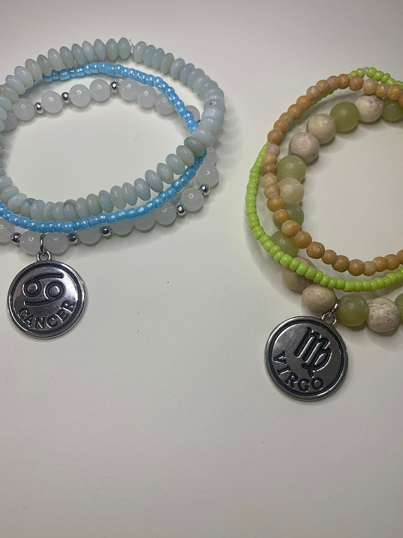 Zodiac Bracelet Sets beaded jewelry handmade stretchy Etsy