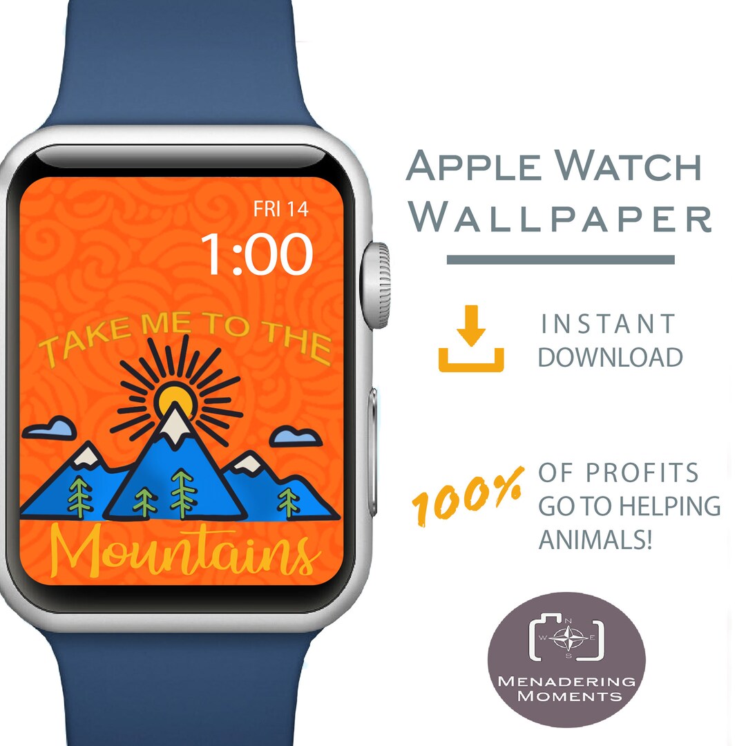 Apple Watch Wallpaper Wander Quote Apple Watch Face Gift for Etsy