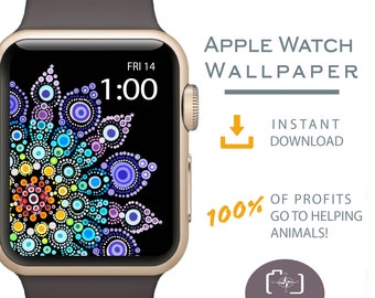 Apple Watch Wallpaper, Mandala Design, Apple Watch Face, Apple Watch Face Cover, Cover for Apple Watch, Dog Mom Gift, Dog Gift Ideas,