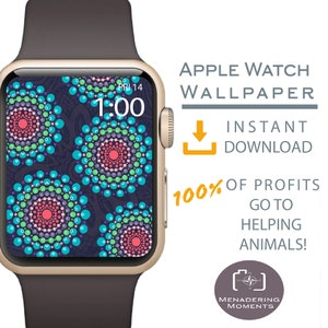 Fond d’écran Apple Watch, Mandala Design, Apple Watch Face, Apple Watch Face Cover, Cover for Apple Watch, Dog Mom Gift, Dog Gift Ideas,