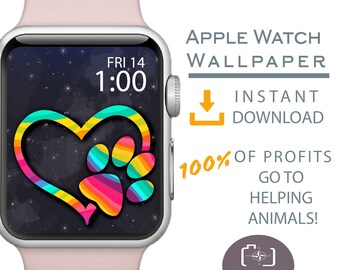 Apple Watch Wallpaper, Dog Mom Apple Watch Face, Watch Face for Apple Watch, Cover for Apple Watch Face, Dog Mom Gift, Mandala Design, Dog