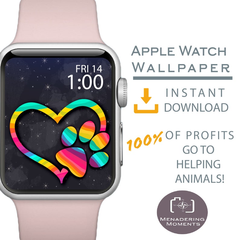 Apple Watch Wallpaper, Dog Mom Apple Watch Face, Watch Face for Apple Watch, Cover for Apple Watch Face, Dog Mom Gift, Mandala Design, Dog image 1