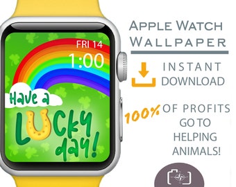 Apple Watch Wallpaper, St. Patrick’s Day Apple Watch Face, Shamrock Apple Watch Background, St. Patrick’s Day Apparel, Irish Apparel, Lucky