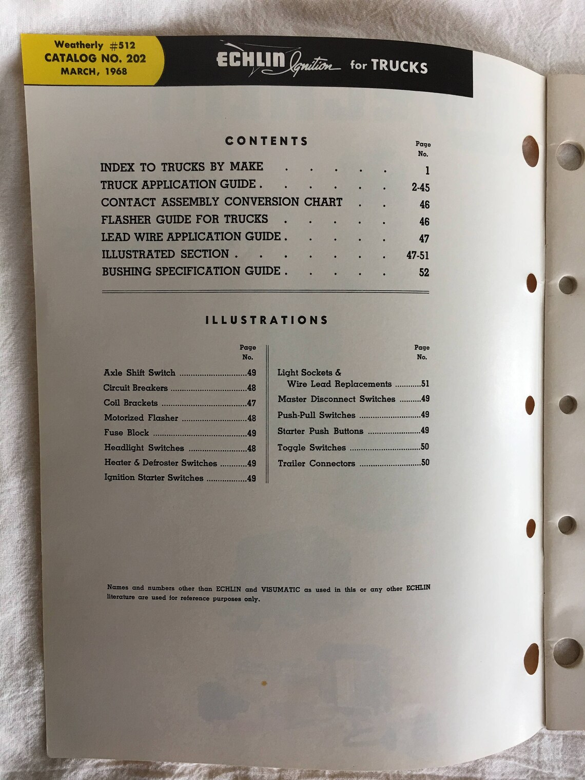 Truck Part Catalog NAPA ECHLIN Ignition for Trucks Weatherly Etsy