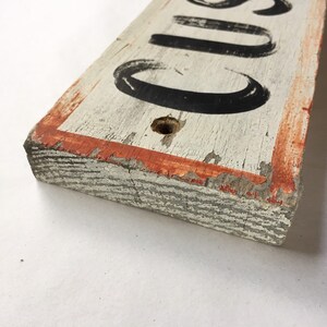 Weathered Customer Painted Outdoor Sign, Rustic Wood Sign, Vintage ...