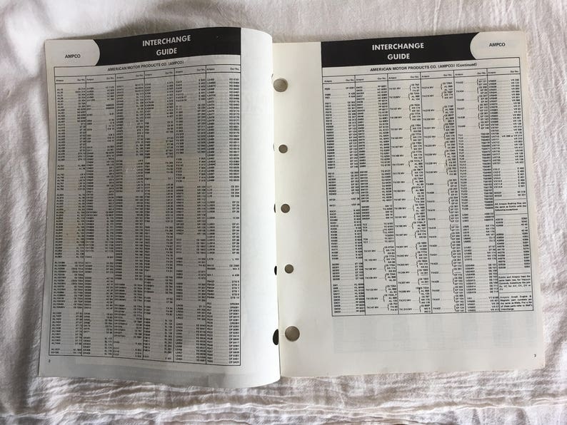 NAPA ECHLIN Part Number Interchange Guide for Ignition and Etsy