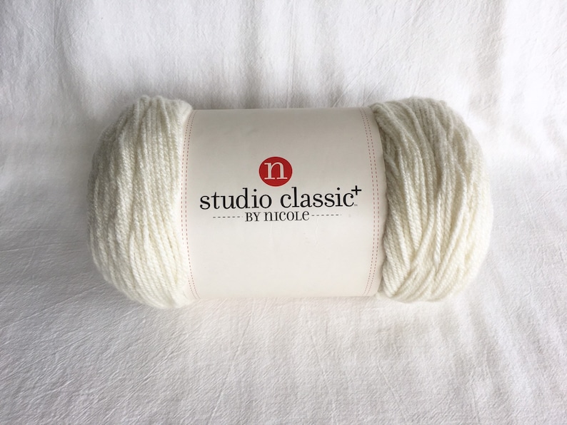 Antique White 100% Acrylic Yarn Studio Classic by Nicole | Etsy