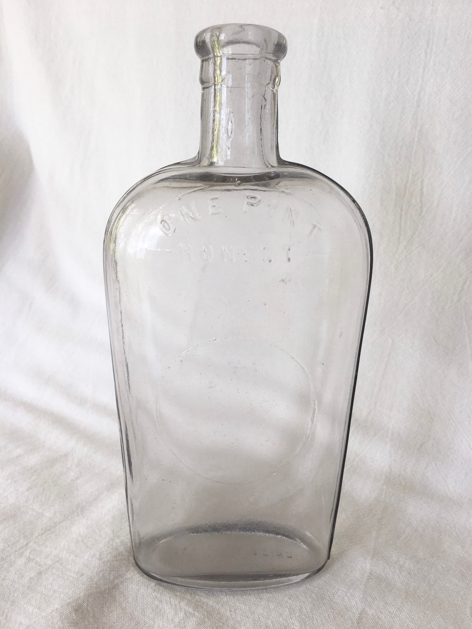 Antique Liquor Bottle One Pint Honest Branch Made 62 Etsy