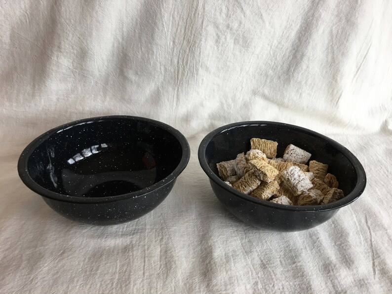 Enamelware Bowls for Soup Ice Cream Cereal Rustic Camping Etsy
