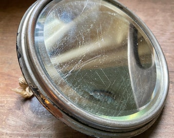 Vintage Mirror, Industrial Decor, Retractable Mirror Head, Steam Punk Decor