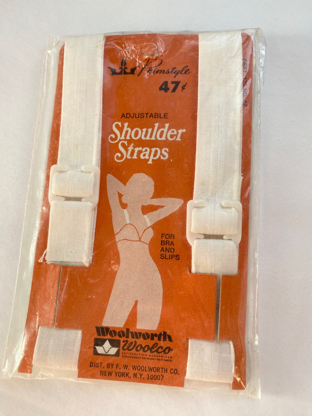 Primstyle Adjustable Shoulder Straps for Bra and Slips, Woolworth