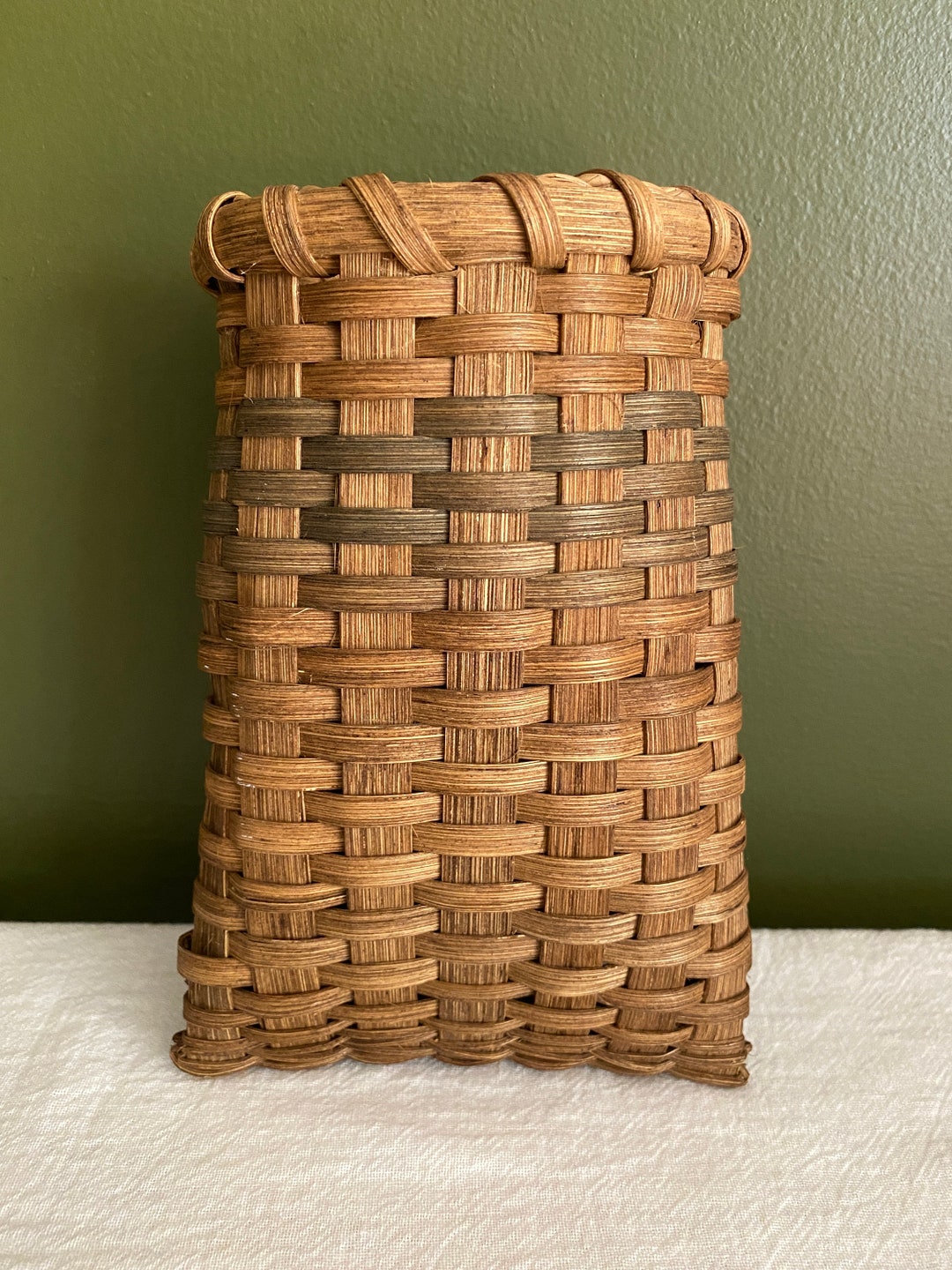 Vintage Wall Basket, 1991, Wall Pocket Basket Etsy