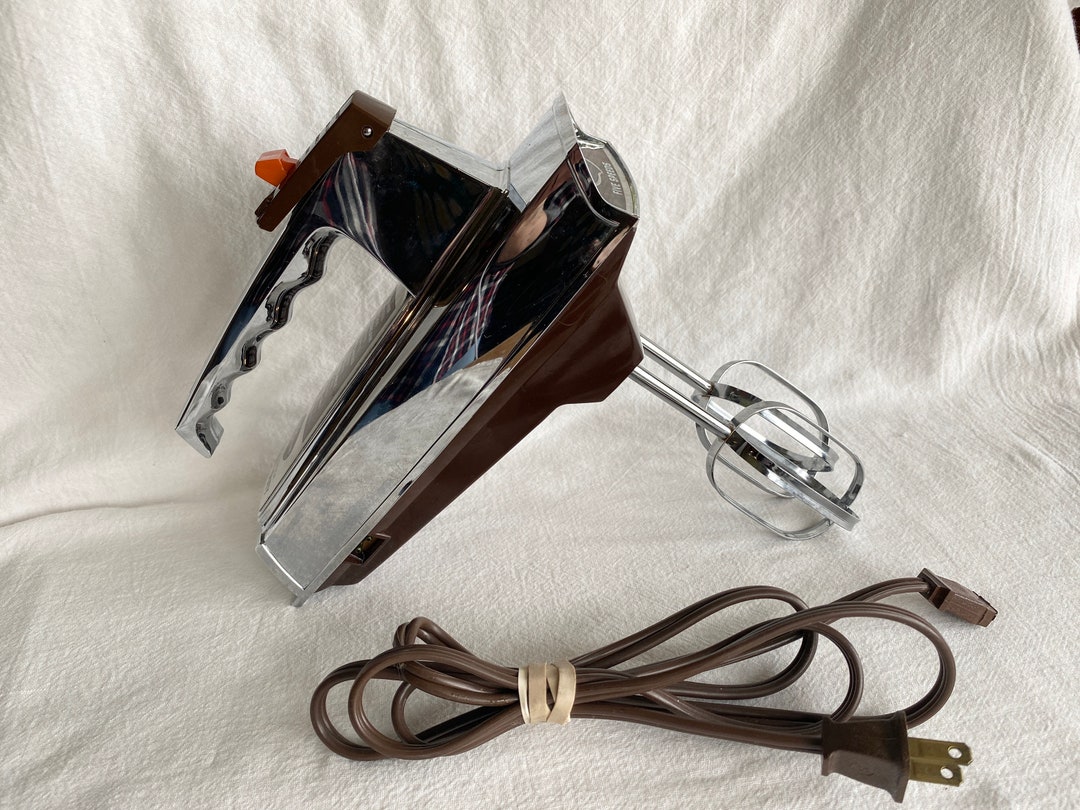 Chrome Sunbeam Mixmaster Heavy Duty 5 Speeds Hand Mixer, Vintage, 1970s Etsy