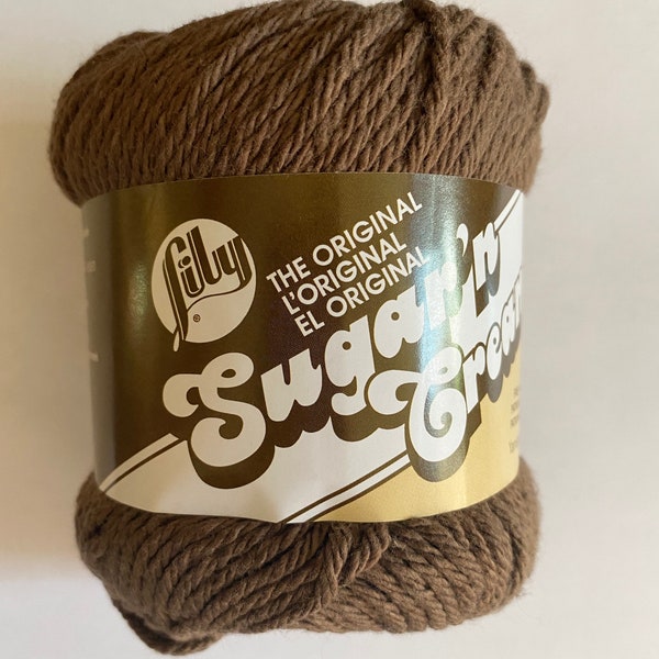 Lily Sugar ‘n Cream Warm Brown, Brun Chaud, Café Calido, Worsted, 4 Ply, 2.5 ounces