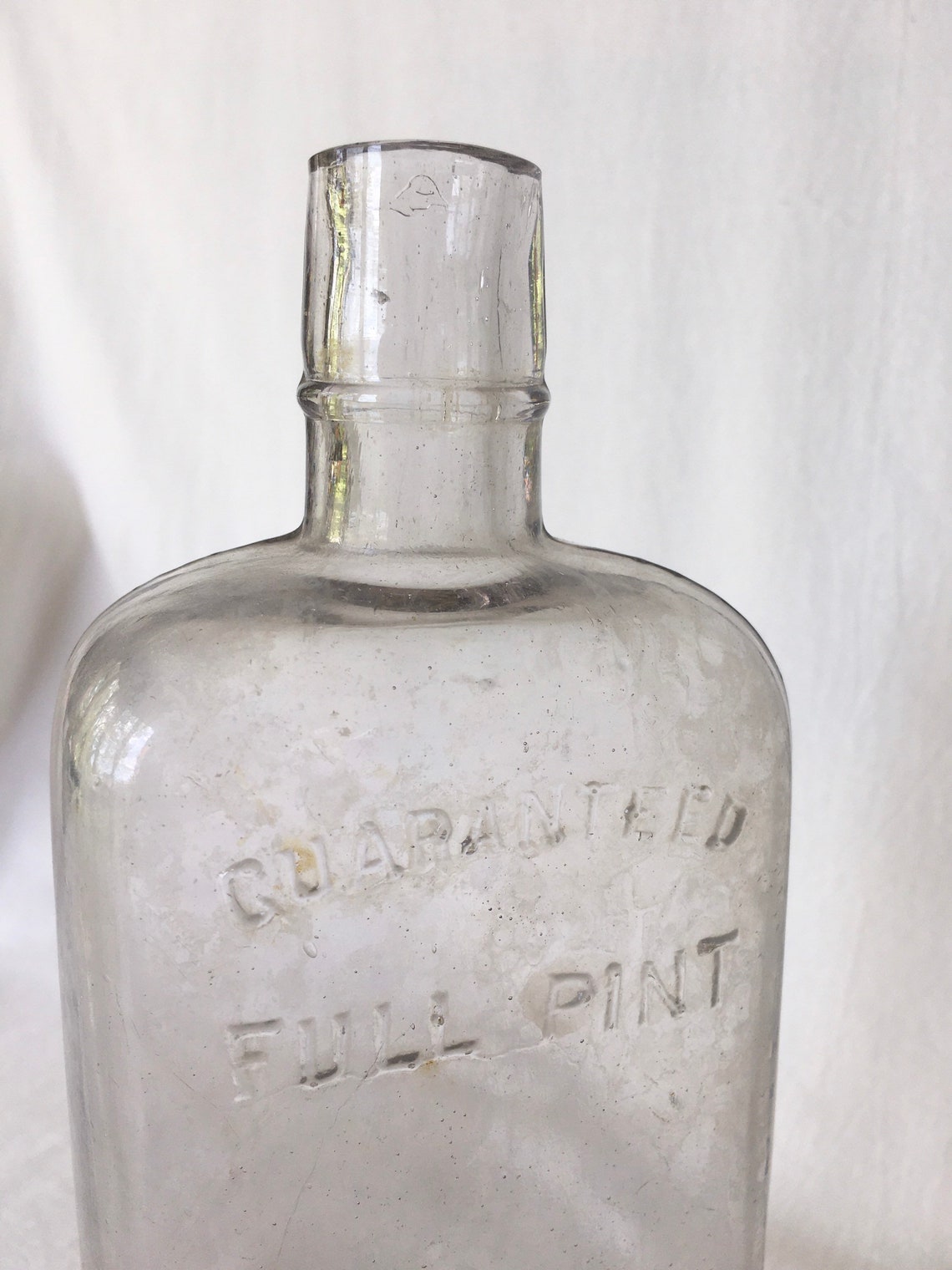 Guaranteed Full Pint Antique Liquor Bottle No 2 Collectible Etsy