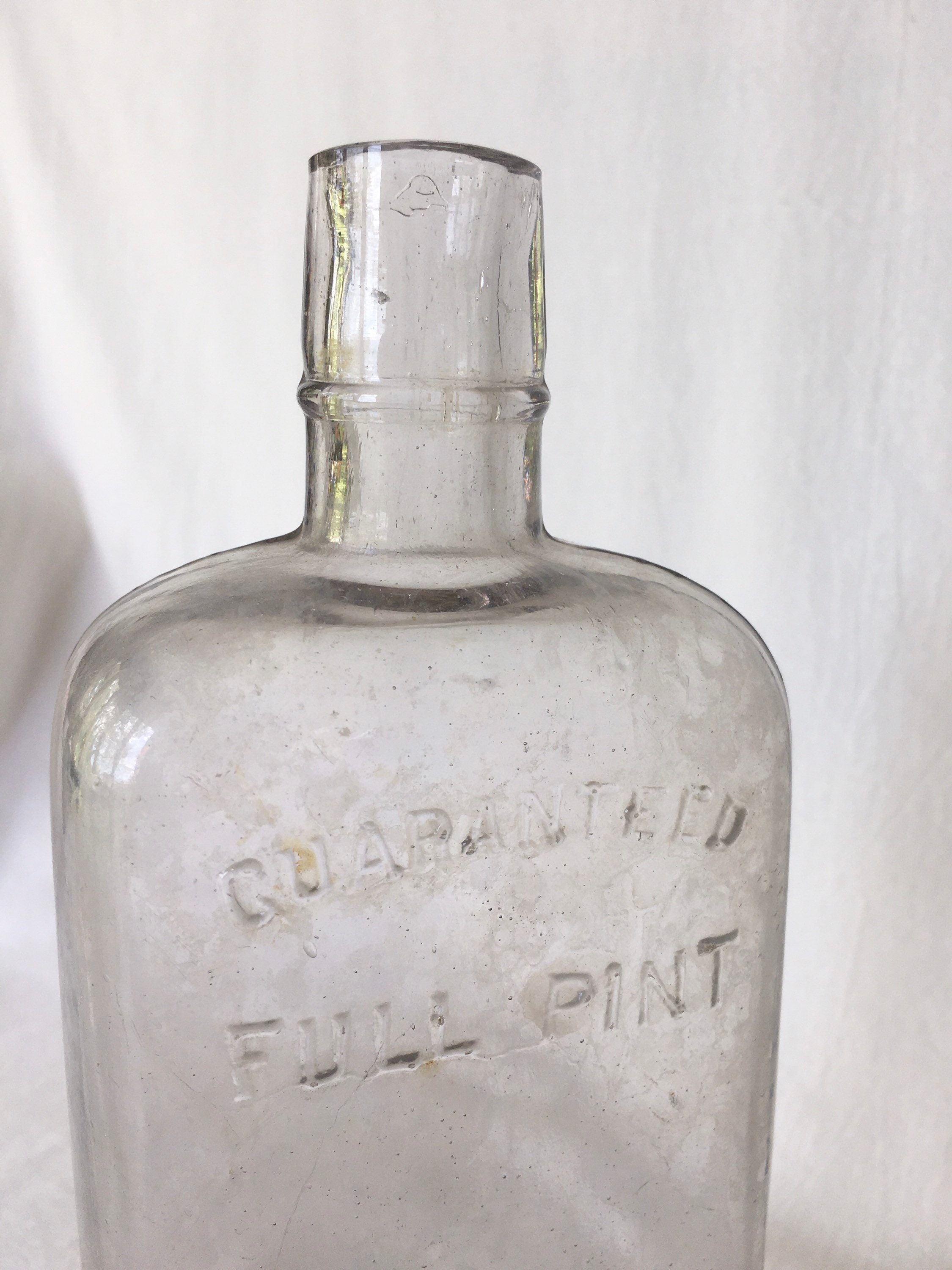Guaranteed Full Pint Antique Liquor Bottle No 2 Collectible Etsy