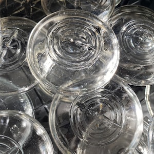 ONE Regular Glass Vintage Canning Jar Lid, Bale Jar Lid, Used, Random Selection