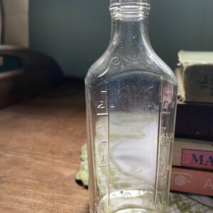 Antique Lyric Apothecary Medicinal Glass Bottle, Number 3