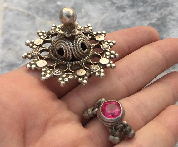 Tribal swat valley silver rings