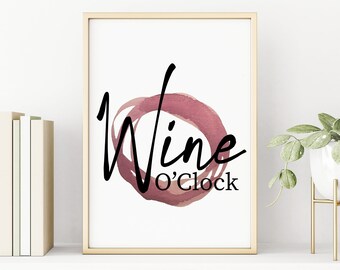 Wine PRINTABLE, Wine Print, Christmas Gift, Red Wine Poster, Wine Lover Gift, Kitchen Decor, Alcohol Gift, Wall Decor, Bar Art, Wine Gift