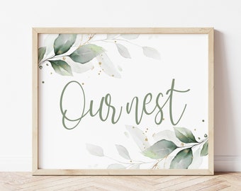 Bless Our Nest Printable Bless Our Nest Print Birds Nest and - Etsy