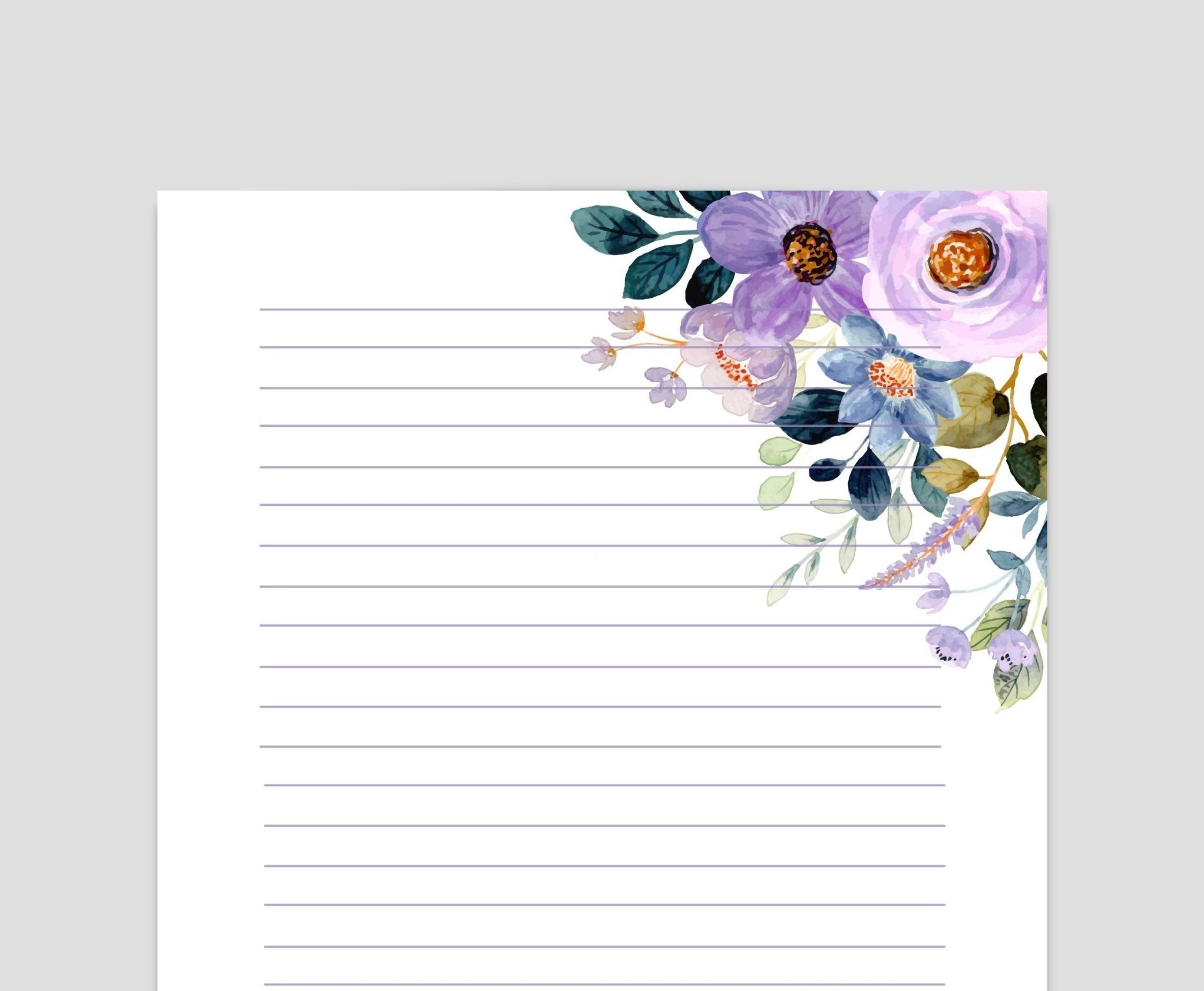 PRINTABLE Stationary PRINTABLE Stationery Printable Writing - Etsy
