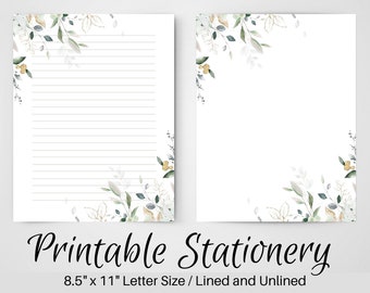 stationary printable etsy
