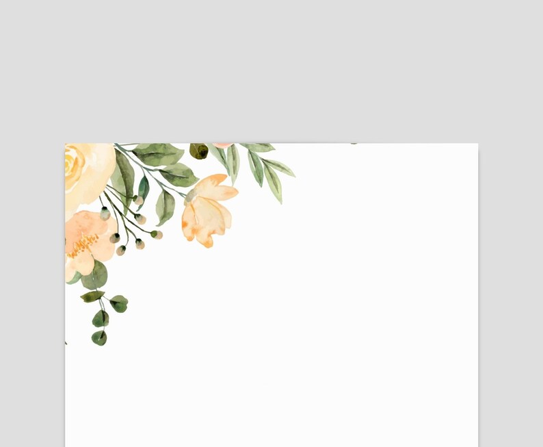 Flower PRINTABLE Stationary PRINTABLE Stationery Printable - Etsy Canada