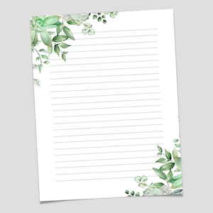 Botanisches bedruckbares Briefpapier, bedruckbares Briefpapier, Briefpapier, Briefpapier, Briefpapier, Briefpapier, Briefpapier, bedruckbar, Briefpapier