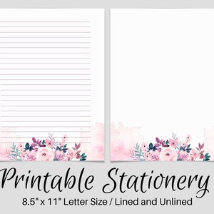 PRINTABLE Stationery, Printable Stationary, Printable Writing Paper ...
