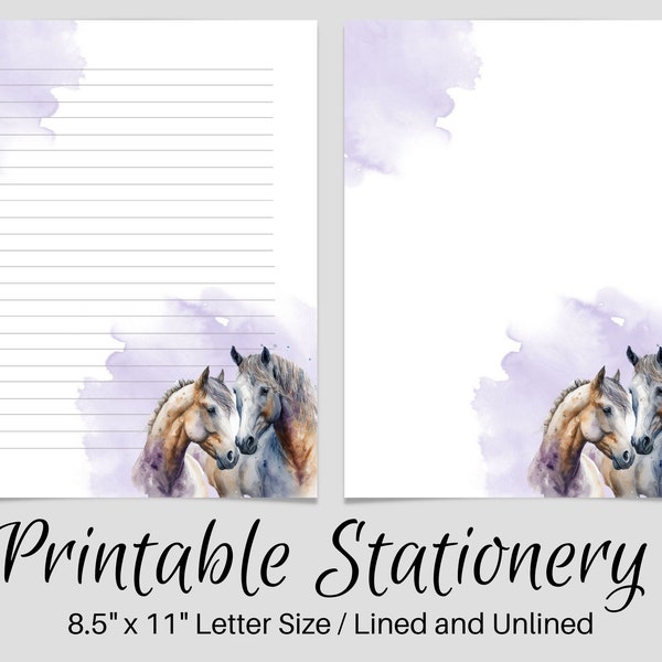 horse-printable-stationary-template-etsy
