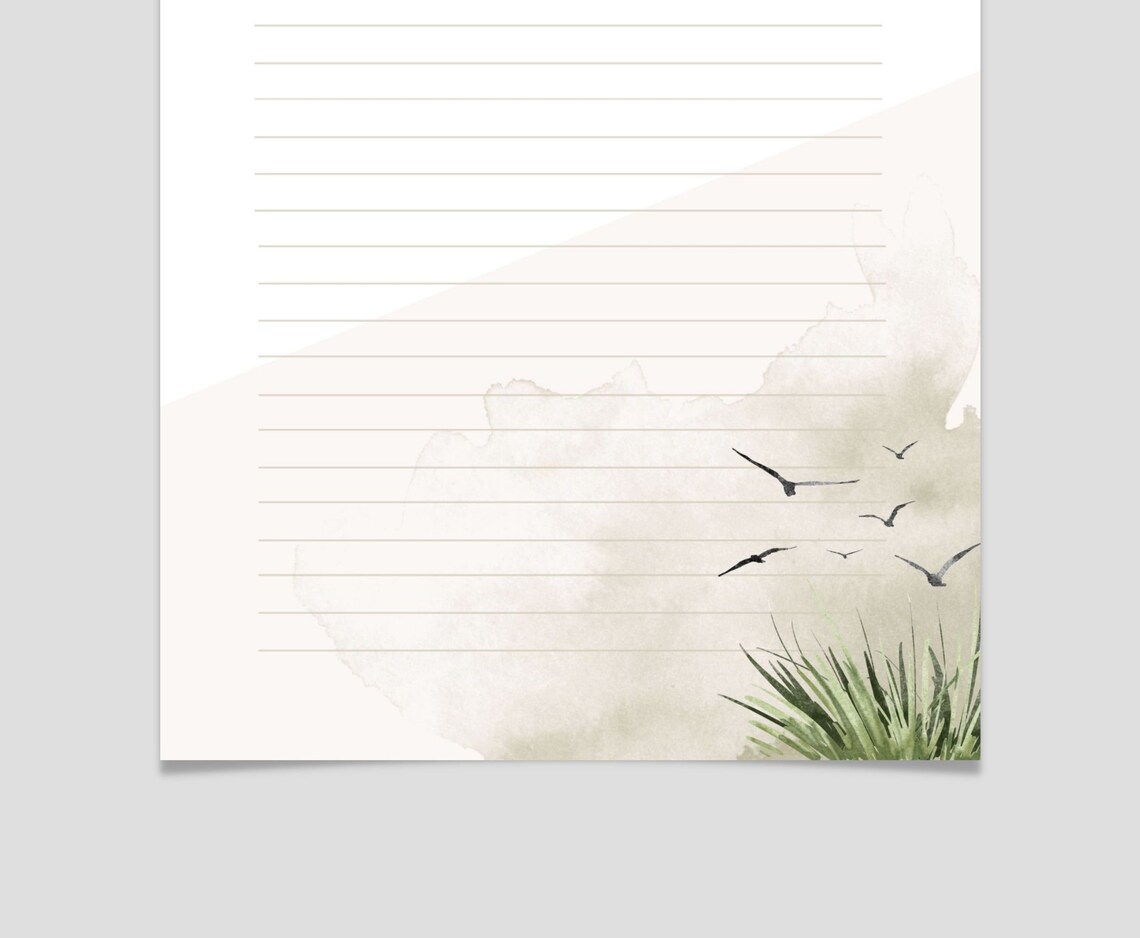 PRINTABLE Stationery Birds Printable Stationary Printable - Etsy Canada