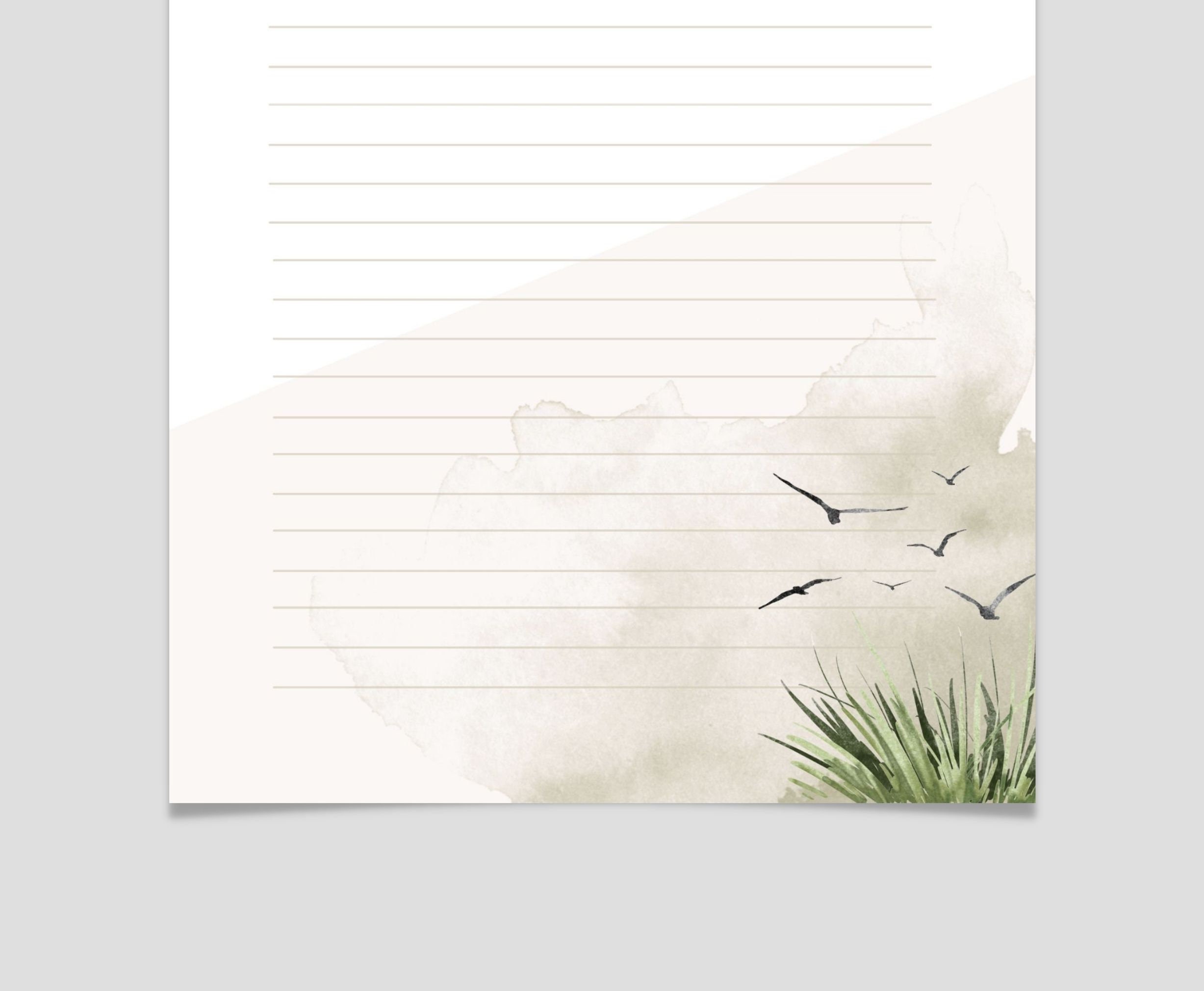 PRINTABLE Stationery Birds Printable Stationary Printable - Etsy Canada