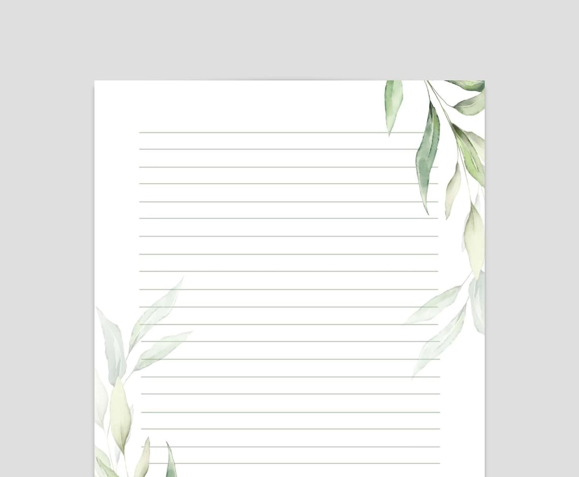 PRINTABLE Stationery Printable Stationary Printable Writing - Etsy