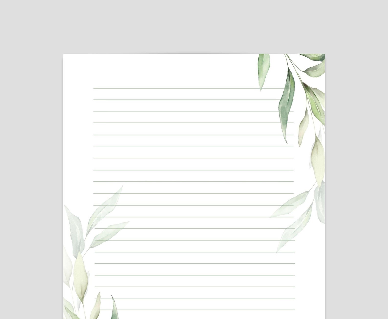 PRINTABLE Stationery Printable Stationary Printable Writing - Etsy