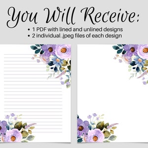PRINTABLE Stationary, PRINTABLE Stationery, Printable Writing Paper ...